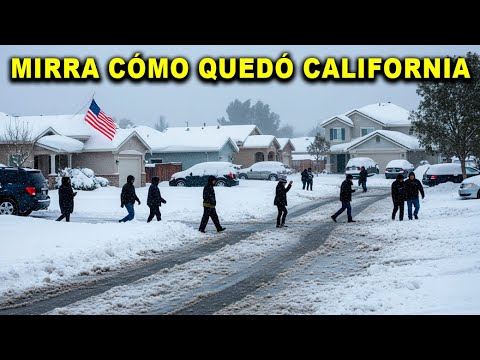Shocking images ❄️ Look, California is frozen. Extreme snow brings everything to a standstill.