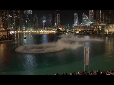 Burj Khalifa fountain and laser show