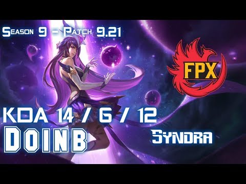 FPX Doinb SYNDRA vs TRISTANA Mid - Patch 9.21 EUW Ranked