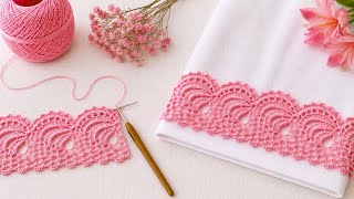 🌸Incredibly Beautiful and Simple Crochet Edging Pattern 🌸How to Make Design for Many Projects