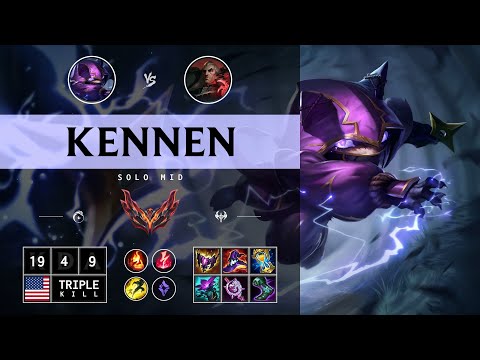 Kennen Mid vs Swain - NA Grandmaster Patch 14.12