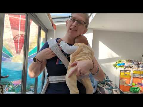 Koala Babycare Cuddleband carrier Tutorial - how to carry a newborn