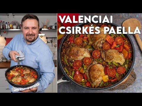 Valenciai csirkés paella