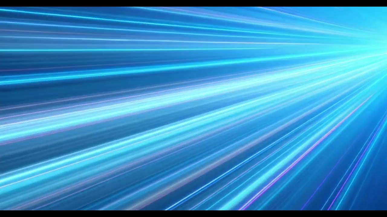 Abstract Blue Light Speed Lines Background with Futuristic Motion Effect