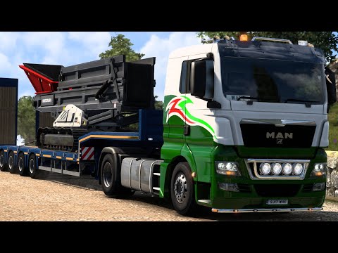 MAN TGX 18.400 | 10 ton Mobile Stacker | Glasgow - Cardiff (GB) | Euro Truck Simulator 2 | ASMR