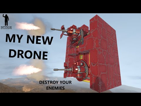 Vanilla Attack Drone - NO Mods, Scripts or DLC's!!! - Space Engineers Testing