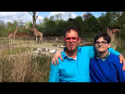 Daniel Kallauch mit Jonathan an seinem 18. Geburtstag im ZOOM