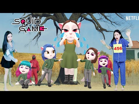 Imitate Squid Game Version My Talking Angela 2 Doll Squid Game VS Cute Girl
