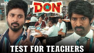 Don Movie Scenes  Test For Teachers  Sivakarthikey