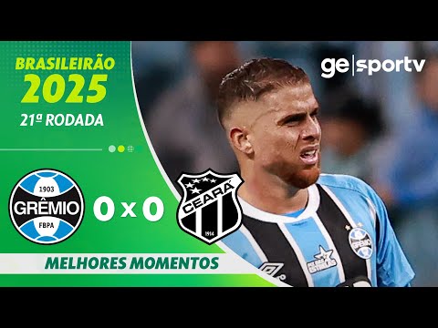Gols e lances de Grêmio x Ceará