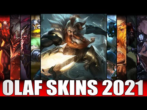 ALL OLAF SKINS 2021 - Including Sentinel Olaf Skin Spotlight (League of Legends)