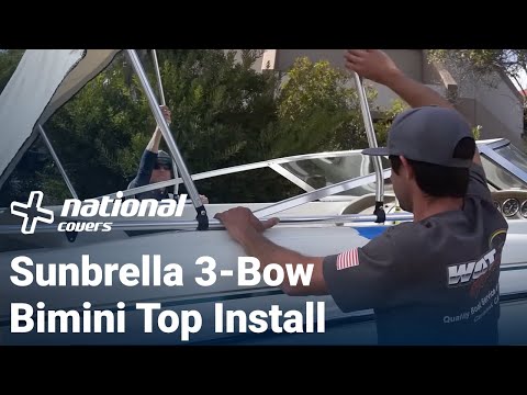 How To Install A Bimini Top - 3-Bow - Sunbrella Fabric | National Covers