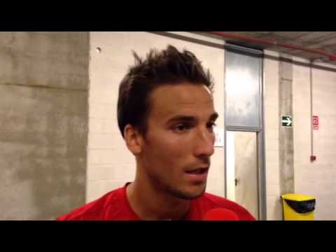 Óscar Díaz (UD Almería) antes del Rayo