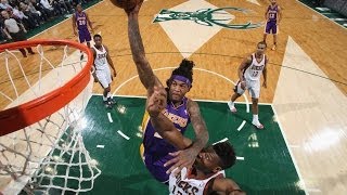 Jordan Hill Makes the Dazzling Spin and Facial on Jeff Adrien