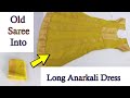 Class 27 How To Convert Old Pattu Saree Into Beautiful Long Anarkali Chudithar Jini Fashions