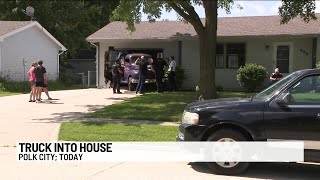 Truck reverses into Polk City house due to mechanical failure, police