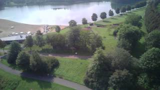 preview picture of video 'Quadrocopter-Landschaftsflug im Seepark Lünen / Horstmarer See am  6.9.14'