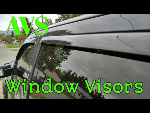 AVS Unboxing / Installing In Channel Window Visor Rain and Wind Guard On 2018 Silverado