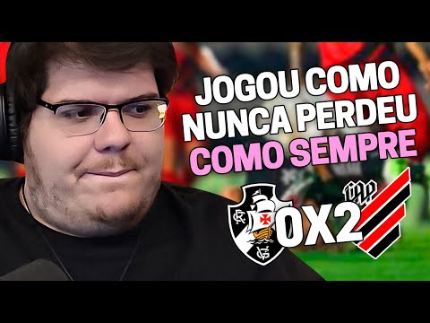 CASIMIRO REAGE: VASCO 0 X 2 ATHLETICO - PR PELO BRASILEIRÃO 2023 | Cortes do Casimito