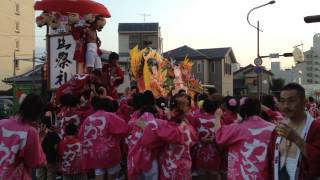 preview picture of video '山車の周りで跳ね 刈谷 万燈祭 司町 本楽 2014年 ,Kariya Mando Festival 2014'