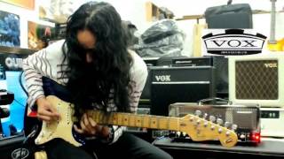 Jeriko Aguilar on a VOX Night Train 50