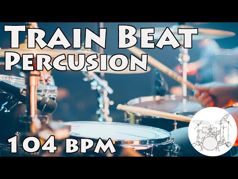 Play along Drums Train Beat 104 bpm