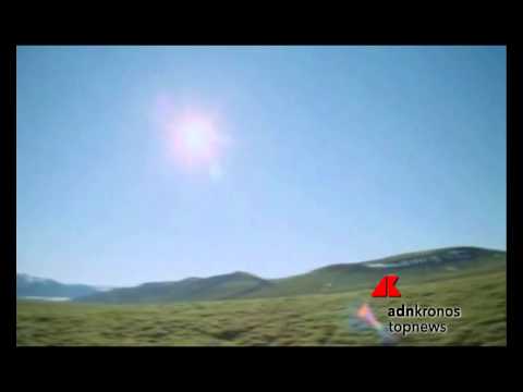 Il sole di mezzanotte visto dall'Artico...