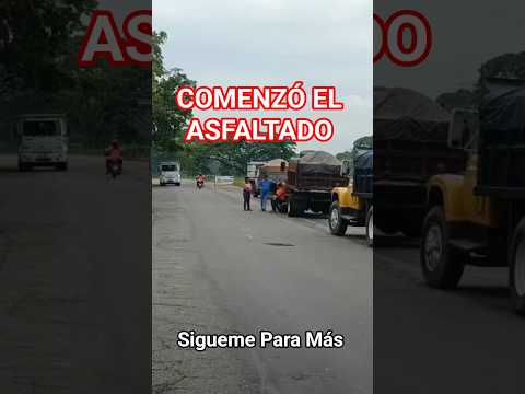 COMENZO EL ASFALTADO DESDE EL VIGIA A LOS NARANJOS
