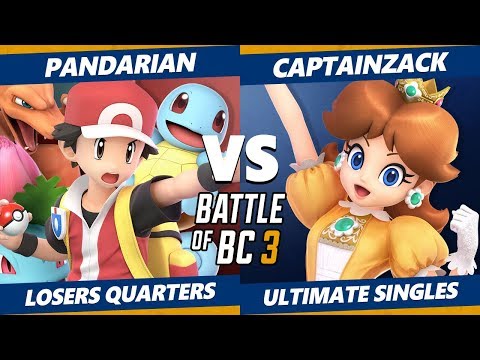 Smash Ultimate Tournament - CaptainZack (Daisy) Vs Pandarian (Pokemon Trainer) BoBC3 SSBU L Quarters
