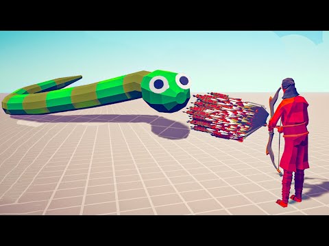TITANOBOA GIANT vs EVERY GOD / Totally Accurate Battle Simulator ( TABS )