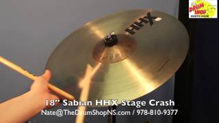 Video thumbnail for Sabian HHX Stage Crash 18'' - The Drum Shop North Shore by Nate Morrison Drums