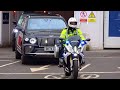 Police SEG Escort Princess Anne To Trinity House For 150th Anniversary Luncheon