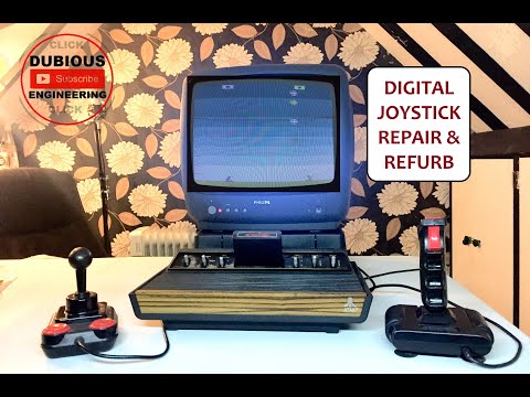 DuB-EnG: Repair Retro Digital D-Type Joysticks, Teardown, Service, Review and the Atari 2600 Woody!