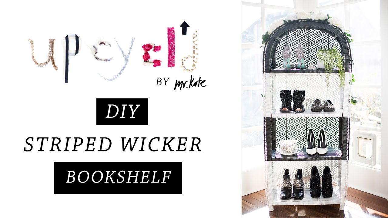 Upcycl'd: From Wicker to Glamour, DIY Bookshelf | Tutorial | Home Decor | Mr Kate