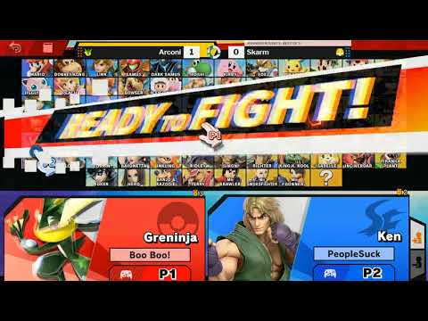 SOS 165 SSBU WR3 - Arconi (Greninja) vs Skarm (Ken)