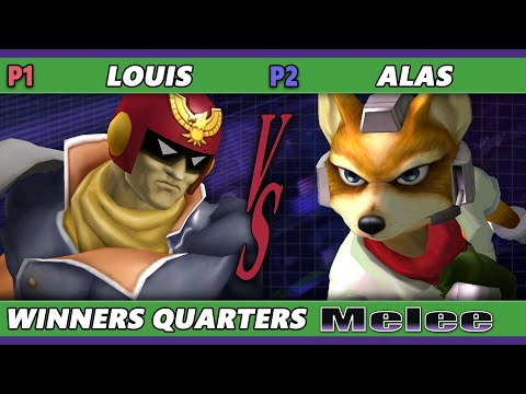 S@X 476 Winners Quarters - Louis (Captain Falcon) Vs. Alas (Fox) Smash Melee - SSBM