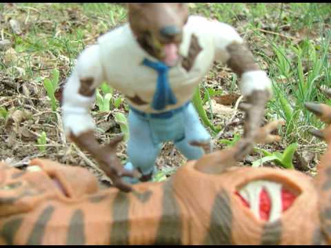 Time-Traveling Werewolf vs. T-Rex!