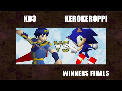 Wise House Winners Finals - KeroKeroppi (Sonic) Vs. KD3 (Mrth, Jigglypuff) SSB64 Smash Remix