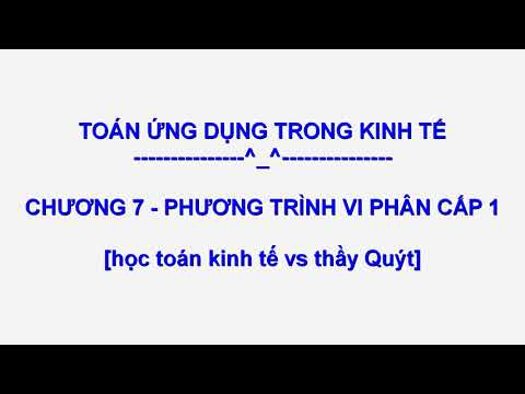 P2 - Chương trinh vi phân tuyến tính cap 1