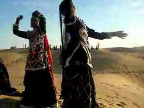 Gypsy dance over sunset in Jaisalmer