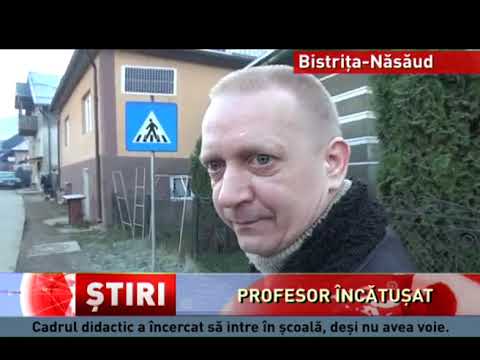 Profesorul bătăuș din județul Bistrița-Năsăud, încătușat