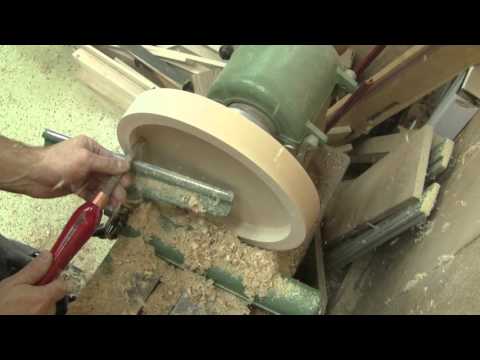 L'gosseux d'bois Ep 104  -  Je  tourne une assiette pour nettoyer mes lames de scie