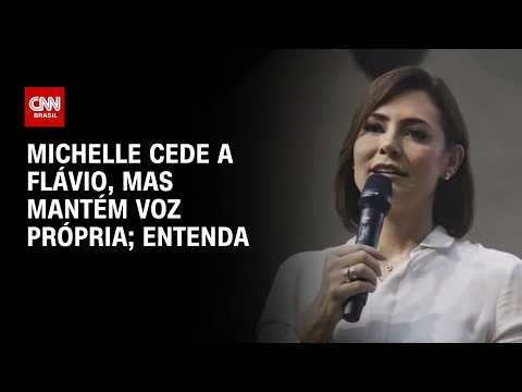 Michelle Bolsonaro cede a Flávio, mas mantém voz própria; veja análise | CNN PRIME TIME