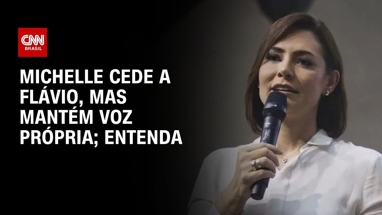 Michelle Bolsonaro cede a Flávio, mas mantém voz própria; veja análise | CNN PRIME TIME