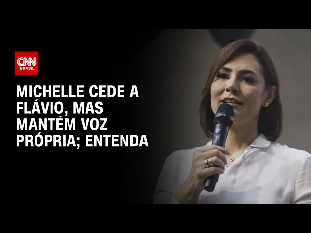 Michelle Bolsonaro cede a Flávio, mas mantém voz própria; veja análise | CNN PRIME TIME