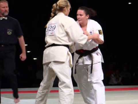 EUROPEAN KYOKUSHIN KARATE CHAMPIONSHIPS 2012 KIELCE POLAND Adult Kumite Open Woman semi-finals 2