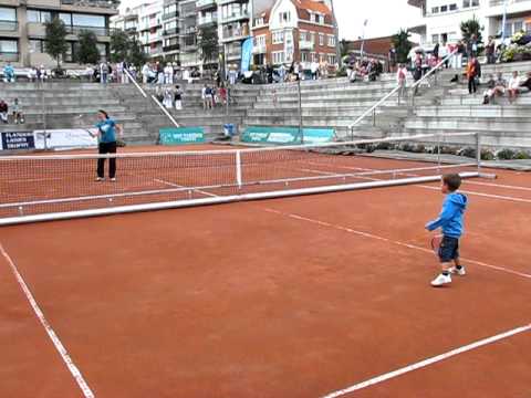 Mathieu Bailly Tennis at Ladies Trophy 3,5 years old