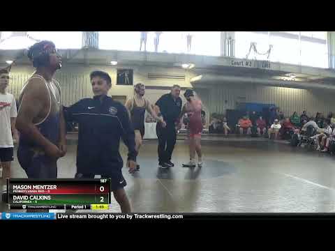 187 Lbs Placement Matches (8 Team) - Mason Mentzer, Pennsylvania Red Vs David Calkins, California