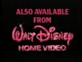 Also Available From Walt Disney Home Video 1992 Ident