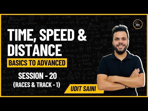 Time Speed and Distance 20 | Races & Track - I | Arithmetic | Quantitative Aptitude | Udit Saini